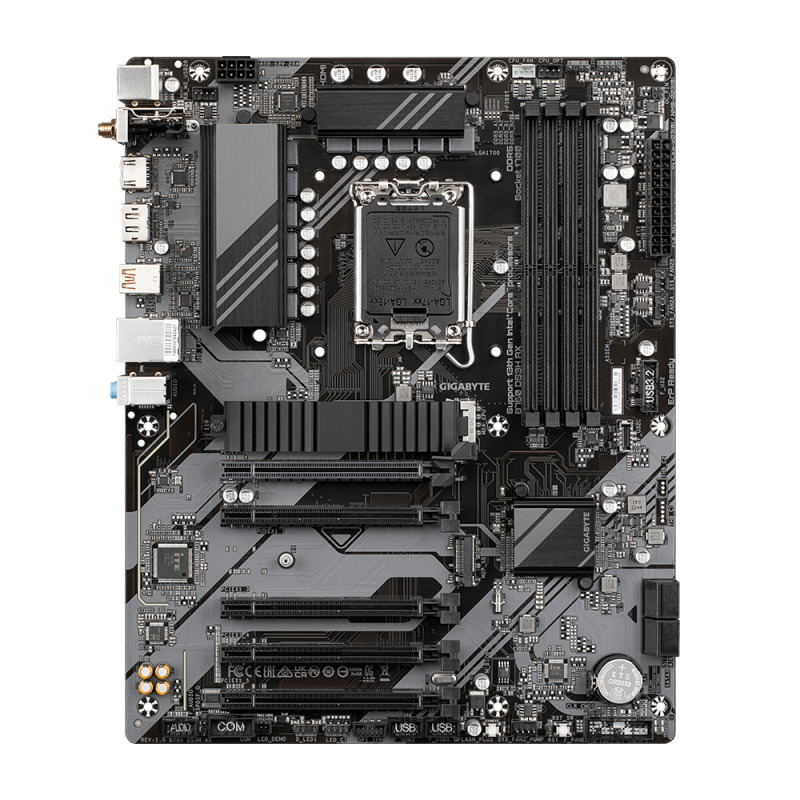 MB GIGABYTE B760 DS3H AX S-1700 / 4X DDR5 7500(OC) / HDMI / DP / WIFI / BT / PCIE 4.0 / ATX / GAMA MEDIA image 2